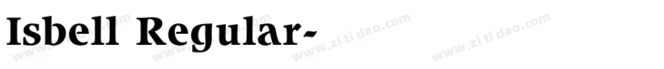Isbell Regular字体转换